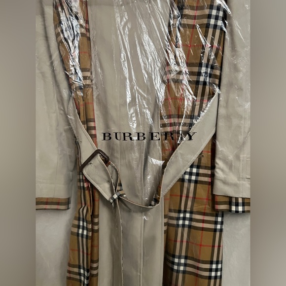 BURBERRY GUISELEY HOUSE CHECK TROPICAL GABARDINE CAR COAT SIZE 10US/12UK/44EU - Picture 5 of 15